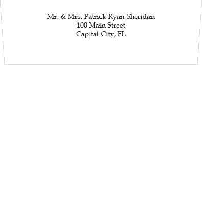 envelope printing square envelope return address envelope return address