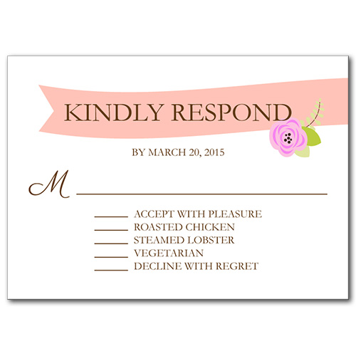 A Bloomed Occasion Response Card