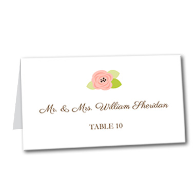 A Bloomed Occasion Table Card