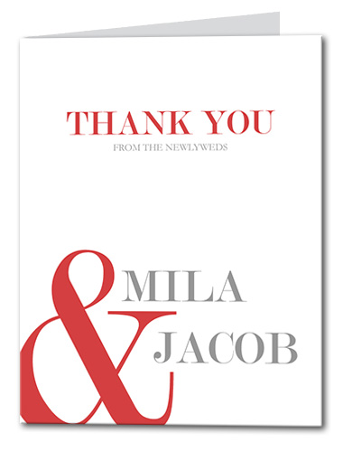 A Bold Display Thank You Card