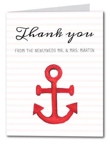 Anchors Away Thank You Card