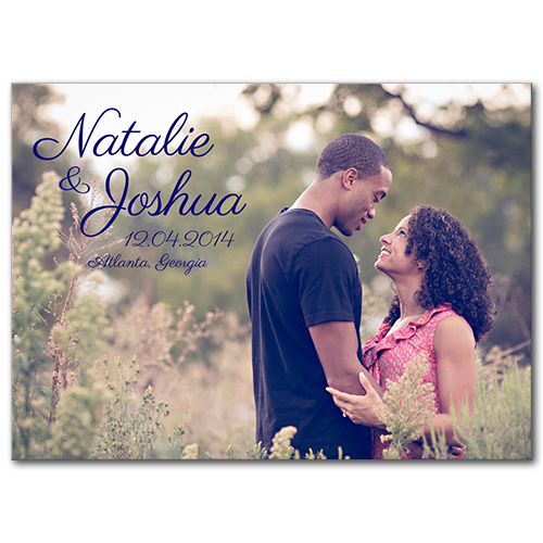 Afternoon Romance Save the Date Card