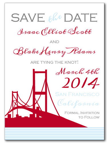 Bay Bridge Bay Save the Date Card