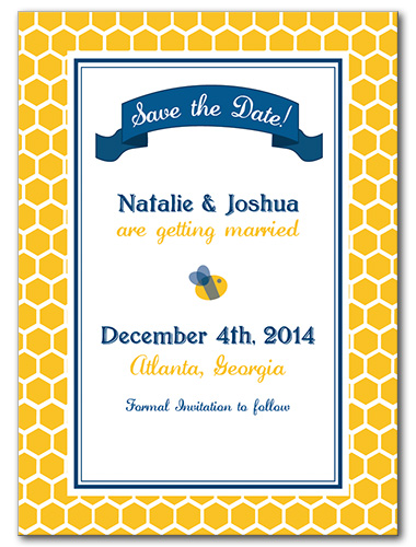 Bee's Knees Save the Date Card