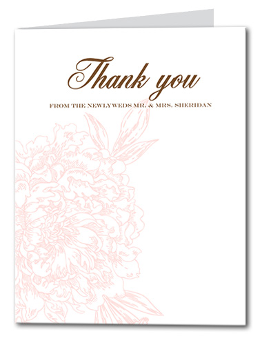 Blushed Blossom Thank You Card