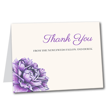 Charming Floral Thank You Card