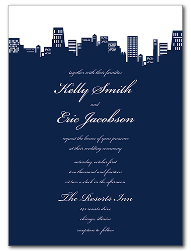 City Couture Wedding Invitation