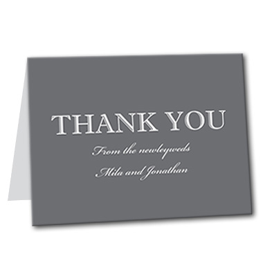 Classic Monochrome Thank You Card