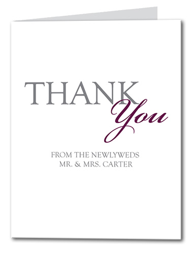 Classic Soiree Thank You Card