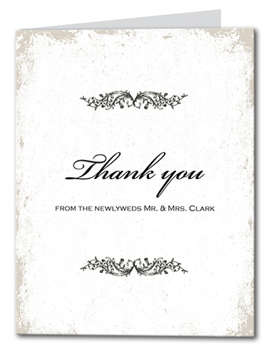 Classic Vines Thank You Card