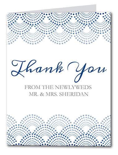 Dotted Scallop Thank You Card