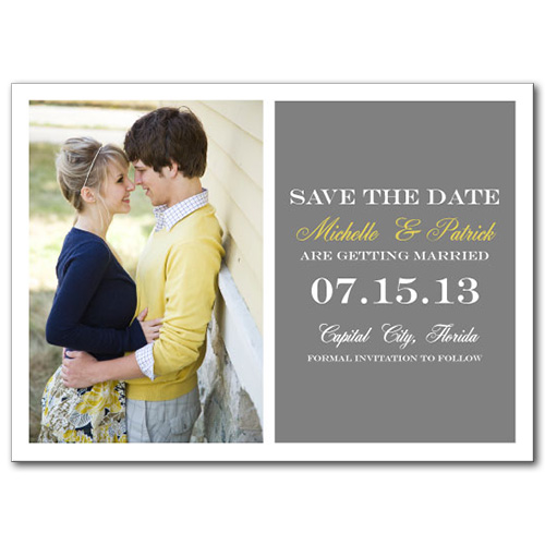 Dreamy Duo Save the Date Card