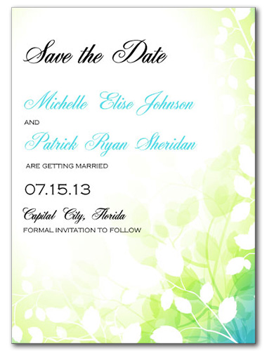 Fairy Forest Save the Date Card