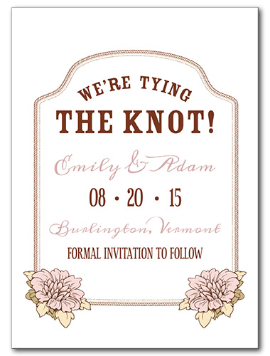 Floral Bloom Save the Date