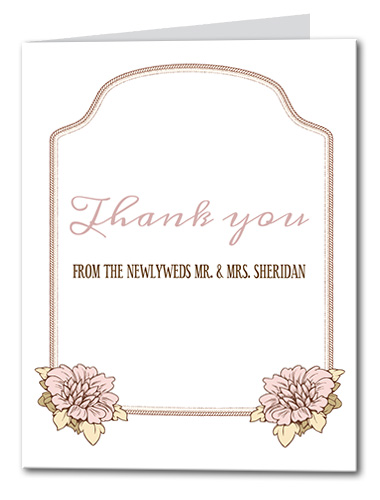 Floral Bloom Thank you Card