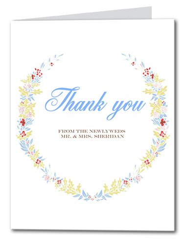 Floral Bound Thank You Card