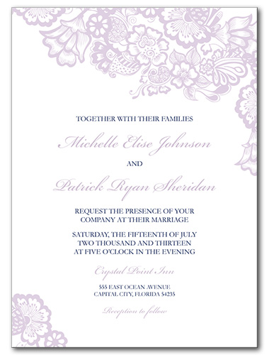 Floral Mystique Wedding Invitation