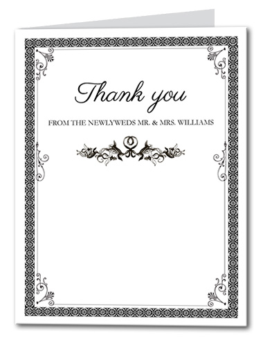 French Label Thank You Card