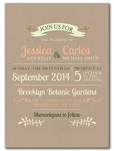 Garden Fresh Wedding Invitation