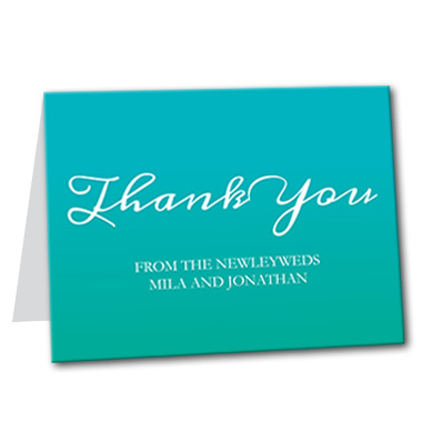 Growing Gradient Thank You Card