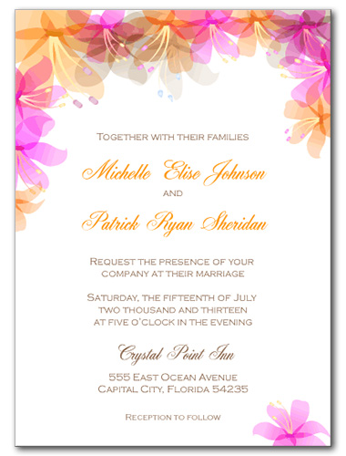Hawaiian Bliss Wedding Invitation