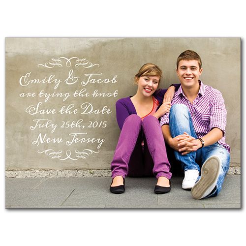 Lovely Script Save the Date