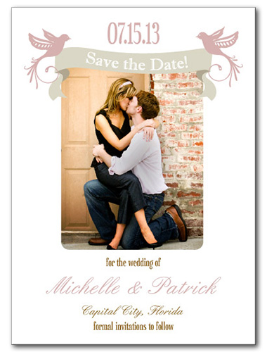Lovey Dovey Save the Date Card