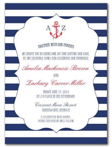 Maritime Fun Wedding Invitation