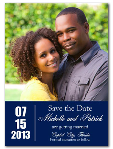 Modern Memory Save the Date Card