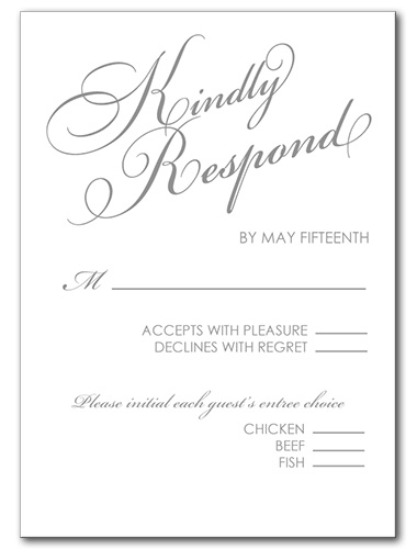 Mr. and Mrs. Response Card