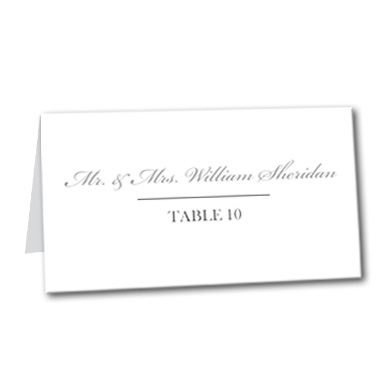 Mr. and Mrs. Table Card