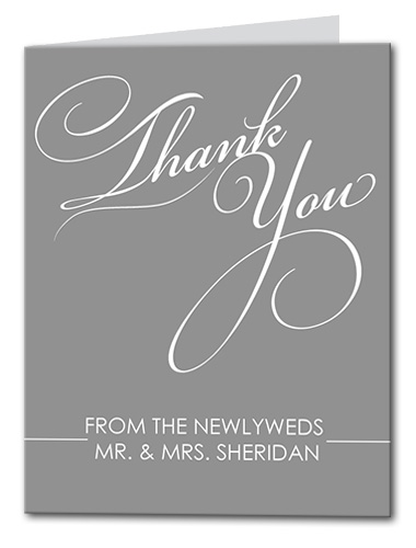 Mr. and Mrs. Thank You Card