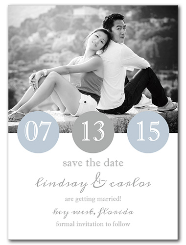 Numericals Save the Date Card