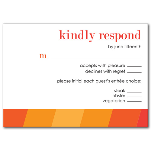 Ombre Fun Response Card