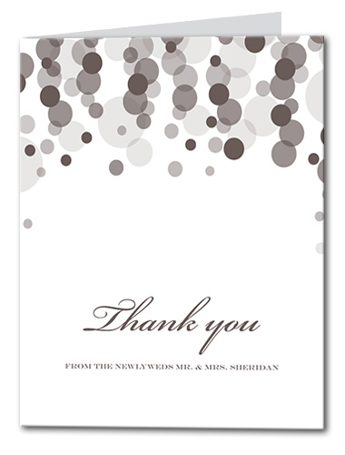Pearly Rainfall Thank You Card