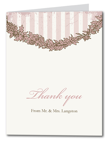 Pink Paris Thank You Card
