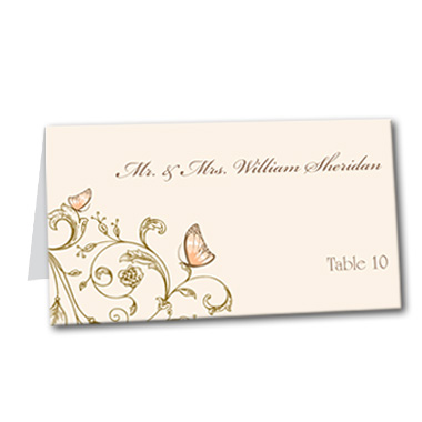 Resting Butterfly Table Card