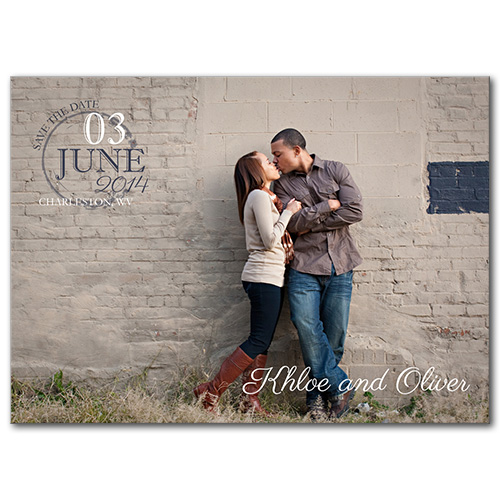 Simply Stamped Save the Date Card