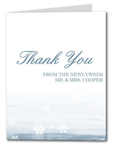 Snow in Love Thank You Card