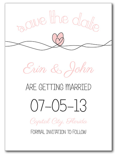 Soaring Hearts Save the Date Card