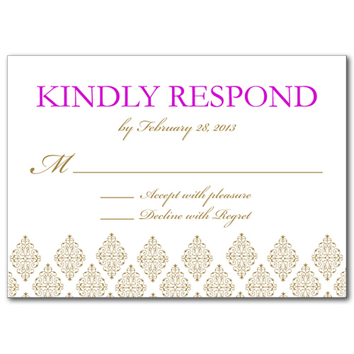Sparkling Diamond Response Card