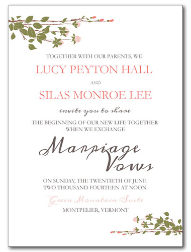 Sweet Spring Wedding Invitation