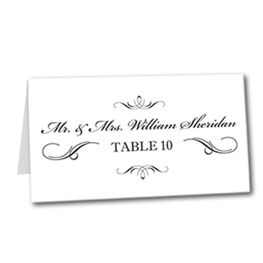 Elegant Affair Table Card