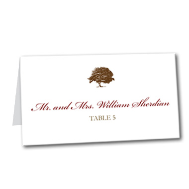 A Fall Event Table Card