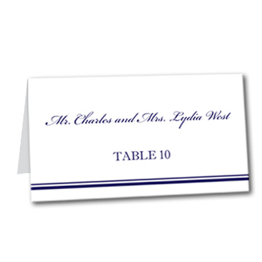 Traditional Nautical Table Card