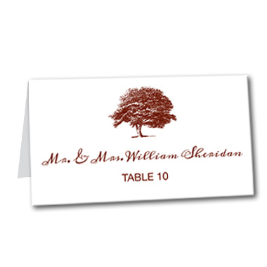 Tree of Love Table Card