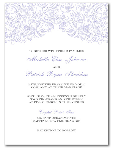 Truly Bloom Wedding Invitation