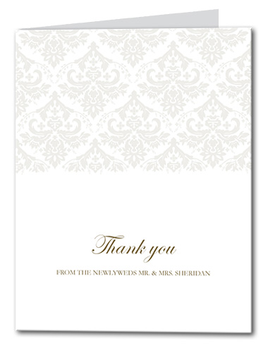 Victorian Grace Thank You Card