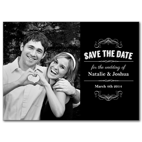 Vintage Craft Save the Date Card