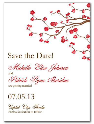 Vivid Vines Save the Date Card